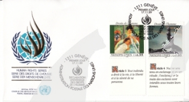 OSN Ženeva FDC 0180 / 0181 ● - 1989
